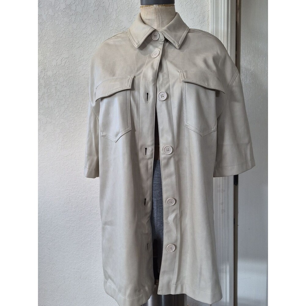 7 for all Mankind, Faux leather, Shacket Sz Medium